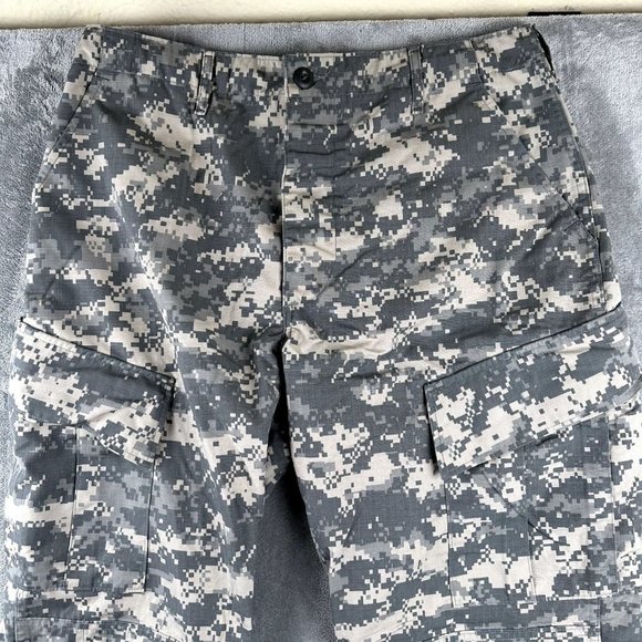 US Army Combat Uniform Pants Mens Medium Long Digital Camouflage Cargo Ripstop - Picture 2 of 9
